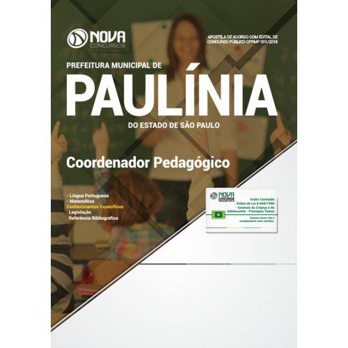 Apostila Prefeitura de Paulínia-sp 2018 - Coordenador Pedagógico