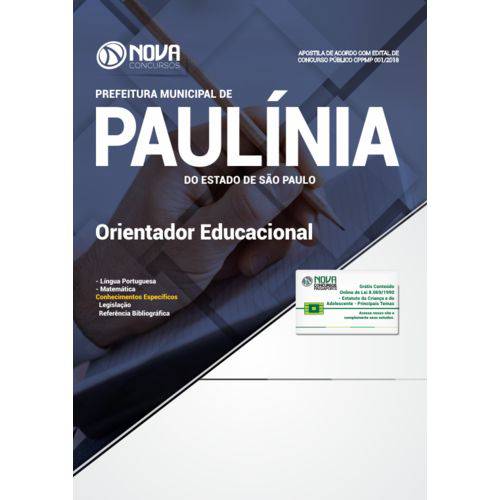 Apostila Prefeitura de Paulínia-sp 2018 - Orientador Educacional