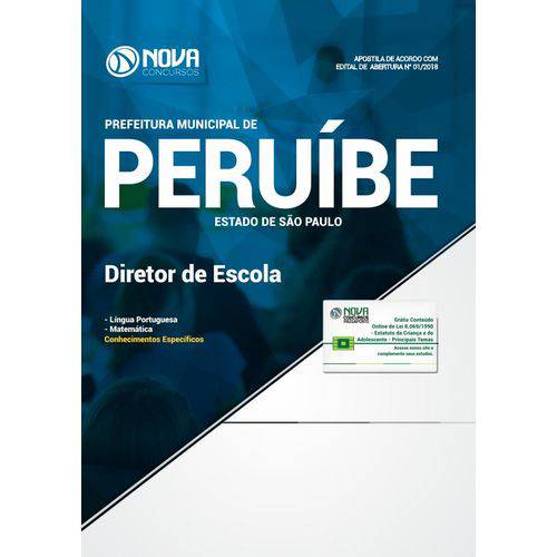 Apostila Prefeitura de Peruíbe SP 2018 - Diretor de Escola