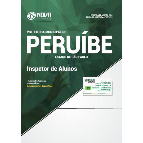 Apostila Prefeitura de Peruíbe - Sp 2018 Inspetor de Alunos