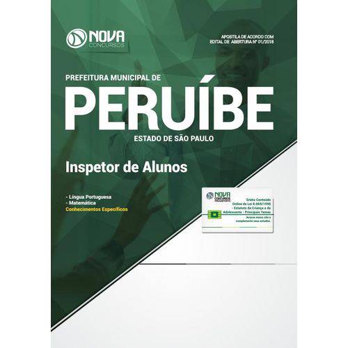 Apostila Prefeitura de Peruíbe SP 2018 - Inspetor de Alunos