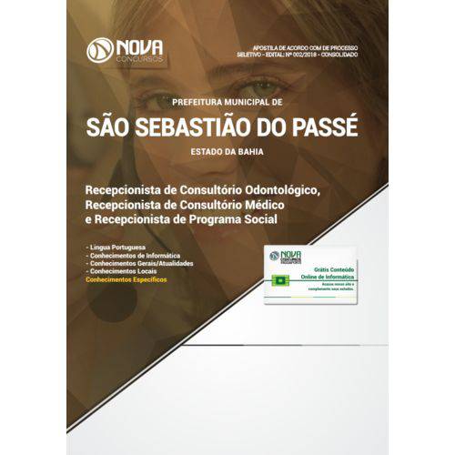 Apostila Prefeitura de São Sebastião do Passé - Ba 2018