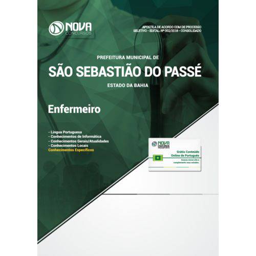 Apostila Prefeitura de São Sebastião do Passé - Ba 2018