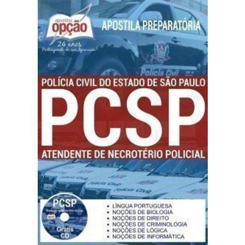 Apostila Preparatória Pc Sp Atendente de Necrotério Policial - Editora Opção
