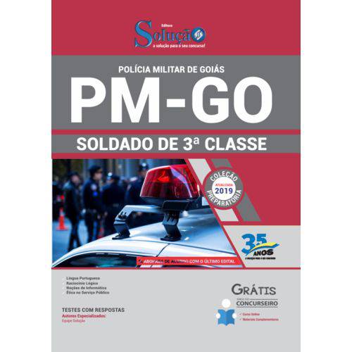 Apostila Preparatória Pm-go 2019 - Soldado de 3 Classe