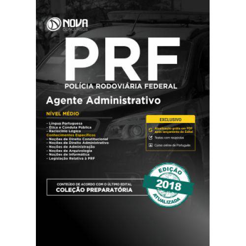 Apostila PRF 2018 - Agente Administrativo