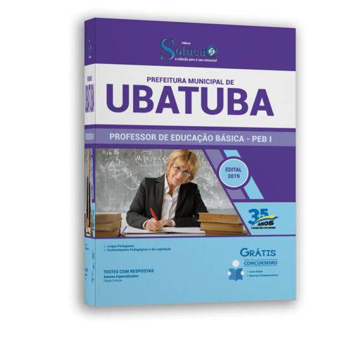 Apostila Professor Educação Básica I - Peb I Ubatuba Sp 2019