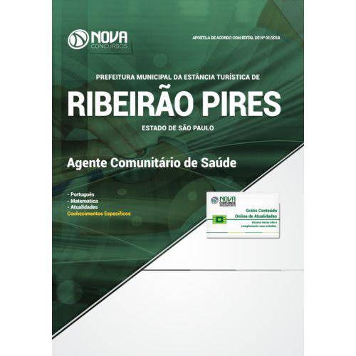 Apostila Ribeirão Pires Sp 2018 - Agente Comunitário Saúde