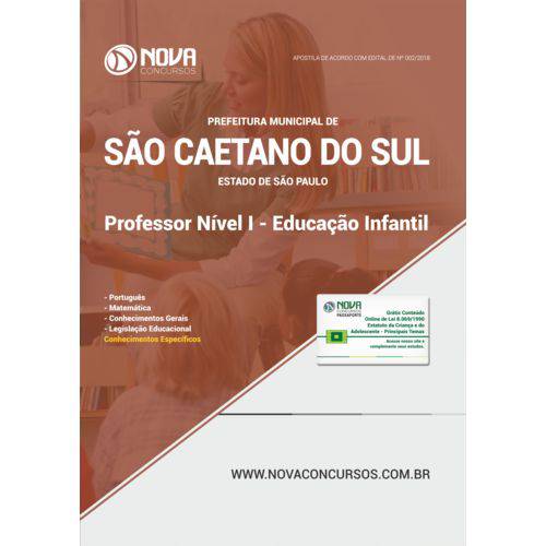 Apostila São Caetano do Sul 2018 - Professor Educação Infantil