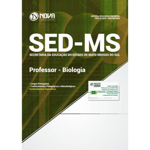 Apostila Sed-ms 2018 - Professor - Biologia