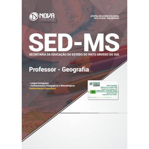Apostila Sed-ms 2018 - Professor - Geografia