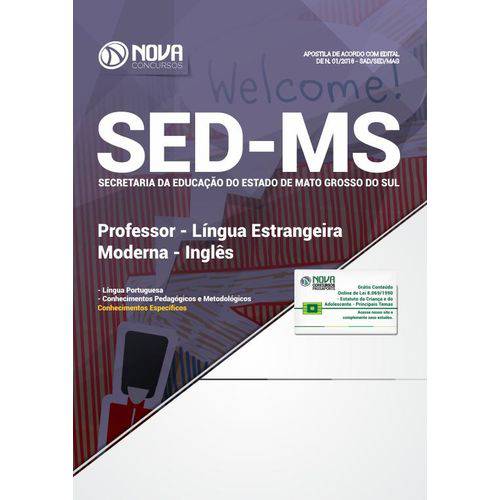 Apostila SED MS 2018 - Professor Língua Estrangeira (Inglês)