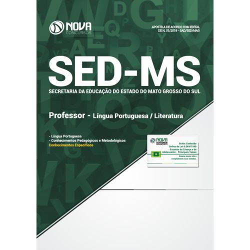 Apostila Sed-ms 2018 - Professor - Língua Portuguesa