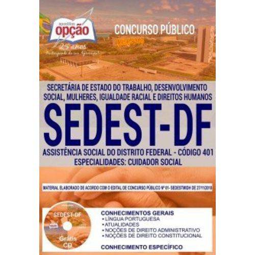 Apostila Sedest Df 2019 - Especialidades: Cuidador Social
