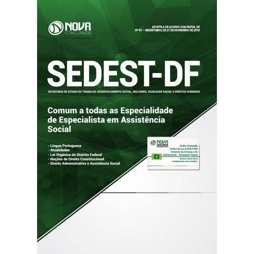 Apostila Sedest Df 2019 - Especialista - Comum a Todos