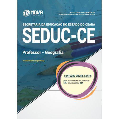 Apostila SEDUC-CE 2018- Professor- Nível a -Geografia