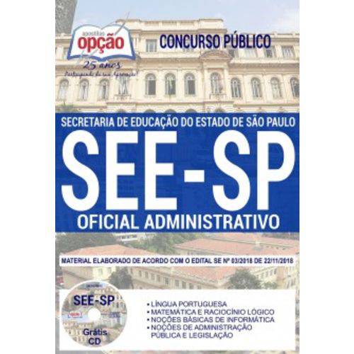 Apostila See Sp 2019 - Oficial Administrativo
