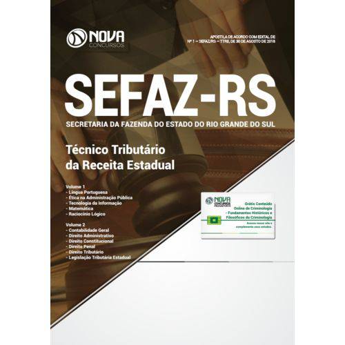 Sefaz-rs - Técnico Tributário da Receita Estadual