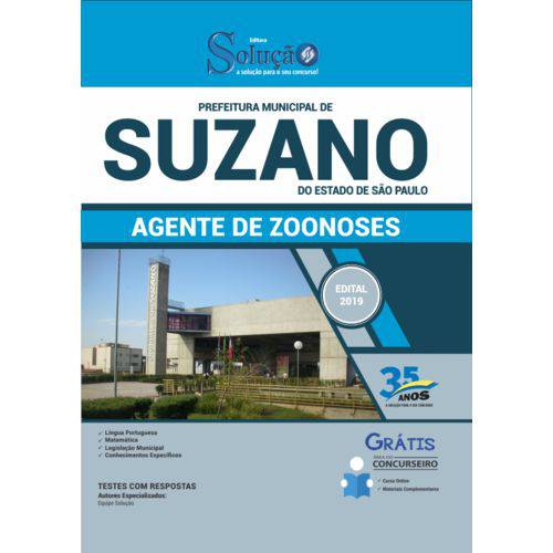 Apostila Suzano Sp 2019 - Agente de Zoonoses