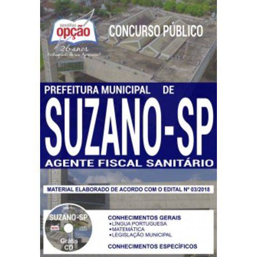 Apostila Suzano Sp 2019 Agente Fiscal Sanitário