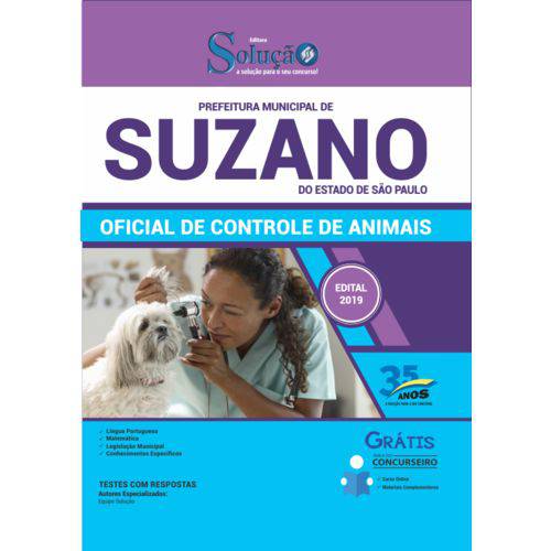 Apostila Suzano Sp 2019 - Oficial Controle Animais