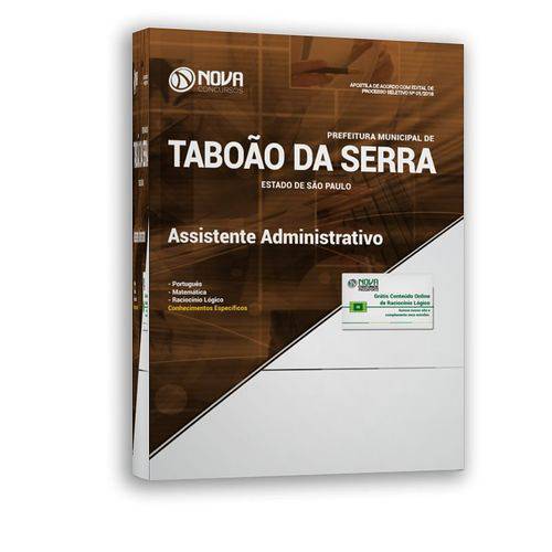 Apostila Taboão da Serra Sp 2018 Assistente Administrativo