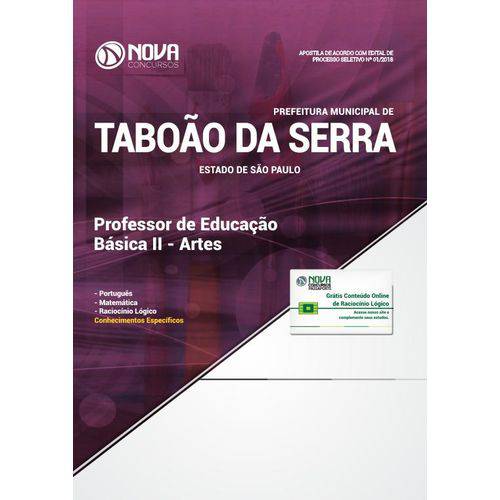 Apostila Taboão da Serra SP 2018 - Professor II Artes