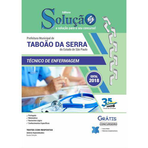 Apostila Taboão da Serra Sp 2019 - Técnico de Enfermagem