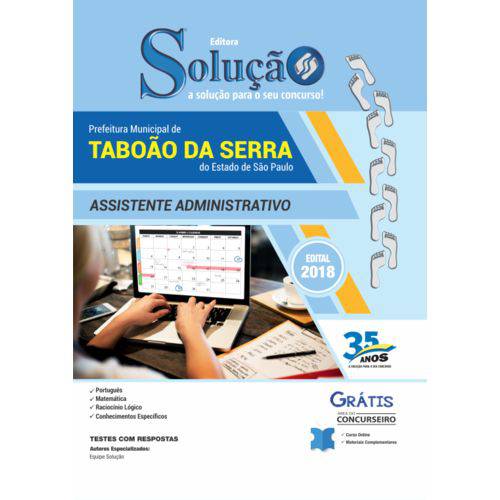 Apostila Taboão Serra 2018 - Assistente Administrativo