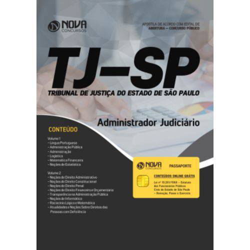 Apostila Tj-sp 2018 - Administrador