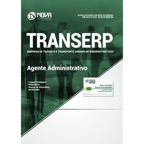 Apostila Transerp 2018 - Agente Administrativo