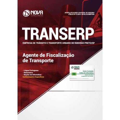 Apostila Transerp 2018 Agente de Fiscalização de Transporte