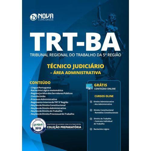 Apostila TRT-BA 2019 - Técnico Judiciário - Administrativa
