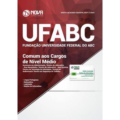 Apostila UFABC SP 2018 - Comum Aos Cargos de Nível Médio