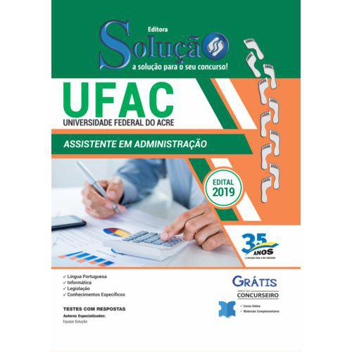 Apostila Ufac 2019 - Assistente em Administração