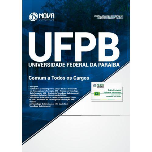 Apostila Ufpb 2019 - Comum a Todos os Cargos