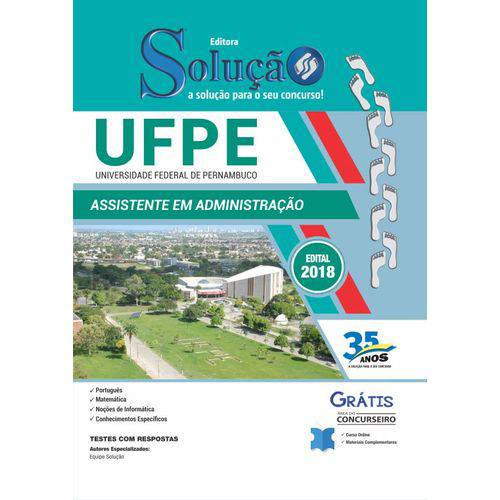 Apostila Ufpe 2019 - Assistente em Administração