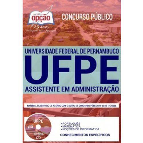 Apostila Ufpe 2019 - Assistente em Administração