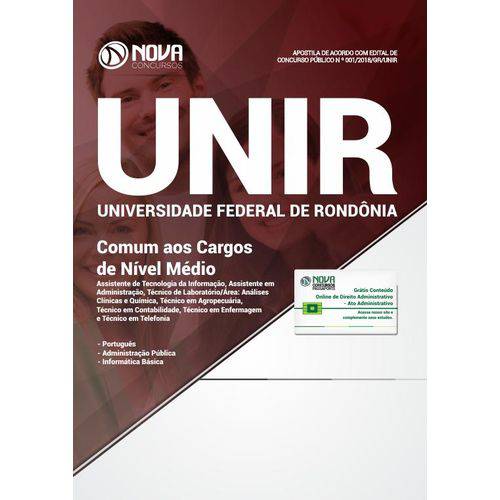 Apostila UNIR-RO 2018 - Comum Aos Cargos de Nível Médio