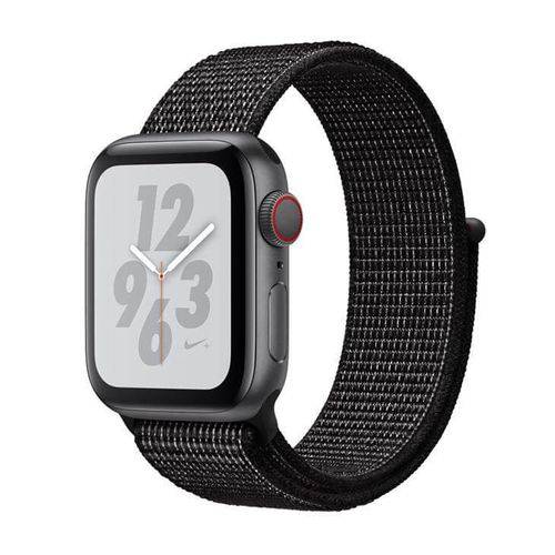Apple Watch Nike+ Cellular, 40 Mm, Alumínio Cinza Espacial, Pulseira Esportiva Nike Loop Preta e Fec