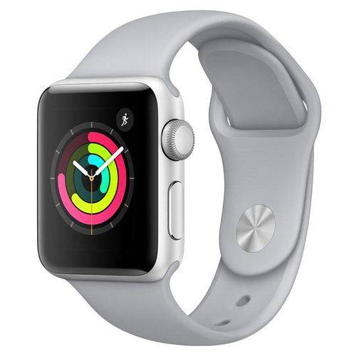 Apple Watch Series 3, GPS, 38 Mm, Alumínio Prata, Pulseira Esportiva Névoa
