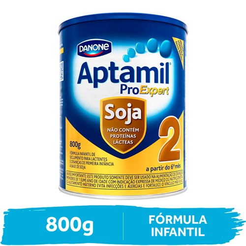 Aptamil Soja 2 Fórmula Infantil de Seguimento para Lactentes e Crianças de Primeira Infância à Base de Soja a Partir de 6 Meses com 800g