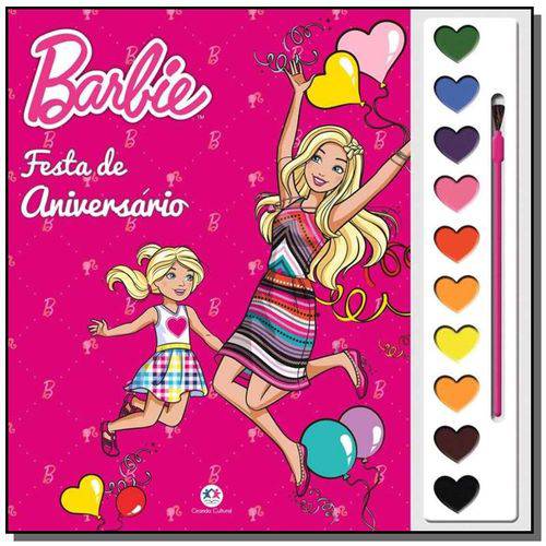 Aquarela - Barbie - Festa de Aniversario