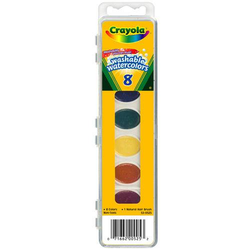 Aquarela em Pastilha Crayola Water Colors 008 Cores 53-0525