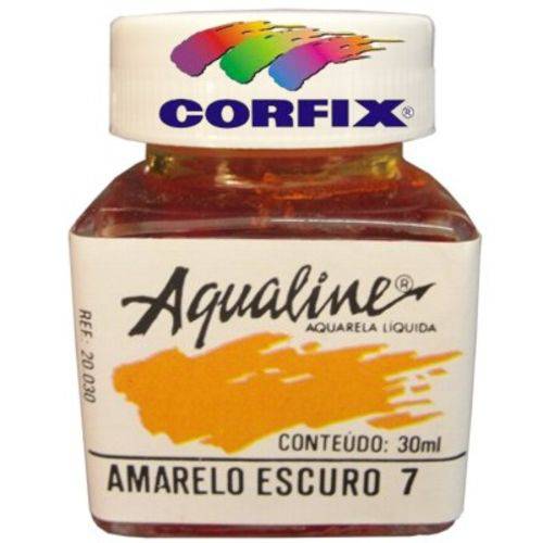 Aquarela Liquida Corfix Aqualine 030 Ml Amarelo Escuro 20030.7