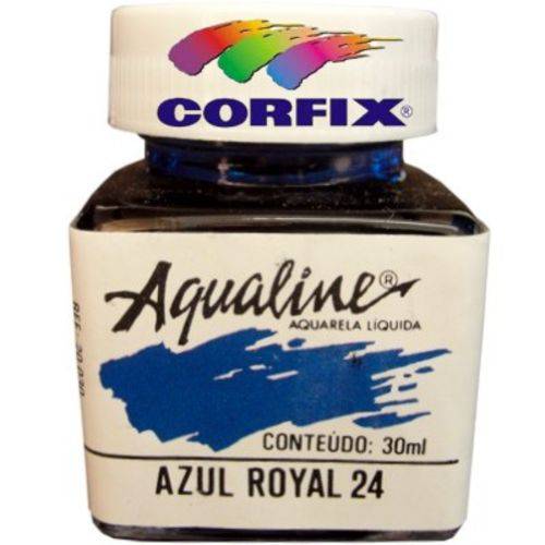 Aquarela Liquida Corfix Aqualine 030 Ml Azul Royal 20030.24