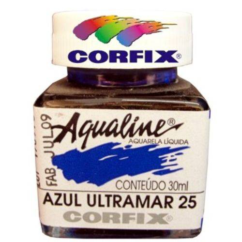 Aquarela Liquida Corfix Aqualine 030 Ml Azul Ultramar 20030.25