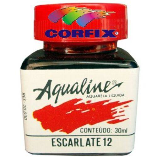 Aquarela Liquida Corfix Aqualine 030 Ml Escarlate 20030.12