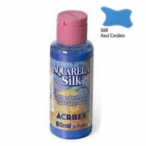 Aquarela Silk 60ml Acrilex Azul Cerúleo 568