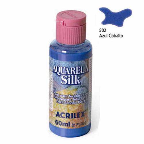 Aquarela Silk 60ml Acrilex Azul Cobalto 502